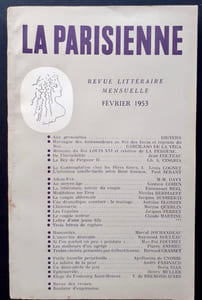 La Parisienne. Revue littéraire mensuelle : n°2, février 1953. 