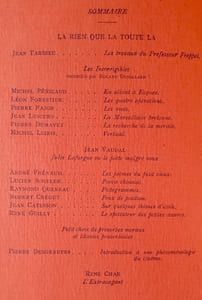 Messages n° I - II, octobre 1946 : Les mots et les signes.