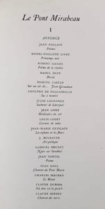 Le Pont Mirabeau : n° I, juillet 1938.
