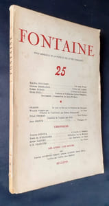 Fontaine, revue mensuelle de la poésie et des lettres françaises : n°25, décembre 1942.