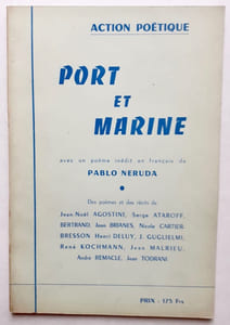 Action poétique n°4, juin 1955 : Port et marine.