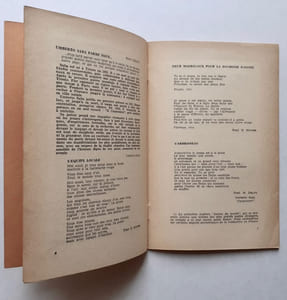 Action poétique n°1 (printemps) 1958.