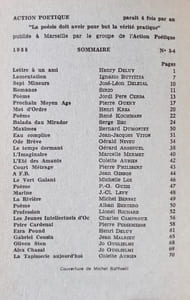Action poétique n°3-4 (automne) 1958.