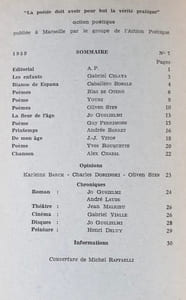 Action poétique n°7 octobre 1959.