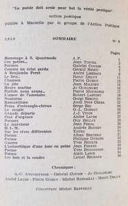 Action poétique n°8 décembre 1959.