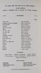 Action poétique n°9 mars 1960.