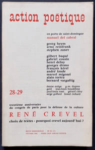 Action poétique n°28-29, janvier 1965.