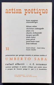 Action poétique n°31, octobre 1966.