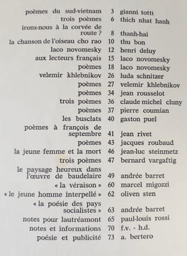 Action poétique n°35, 3ème trimestre 1967 - . VENAILLE (Franck) - ROSSI (Paul-Louis) - ROUSSELOT (Jean) - CLUNY (Claude Michel) - COUMIAN (Pierre) - ...