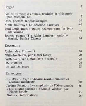 Action poétique n°38, troisième trimestre 1968 - . ROSSI (Paul-Louis) - JOUFFROY (Alain) - LAMBERT (Alain) - MARINI (Antoine) - ZIGANTE (Denise) - ...