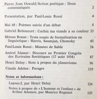 Action poétique n°43, 2ème trimestre 1970 -