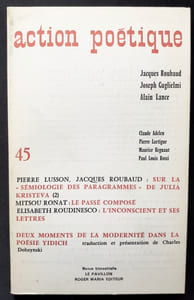 Action poétique n°45, 4ème trimestre 1970 -
