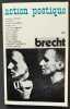 Action poétique n°46, premier trimestre 1971 - . BRECHT (Bertholt) - ROUDINESCO (Elisabeth) - LANCE (Alain) - REGNAUT (Maurice) - DELUY (Henri) - RAY ...