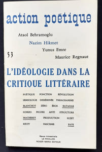 Action poétique n°53, juin 1973.
