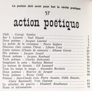 Action poétique n°57, 1er trimestre 1974.  par SOMLYO (Gyorgy) - SEGHERS (Pierre) - CRUZ (Liberto) - GARCIA (Alhama) - IZOARD (Jacques) - ROUBAUD (Jacques) - BENEZET (Mathieu) - JOUANARD (Gil) - JURQUET (Béatrice) - IZZO (Jean-Claude) - HUSSON (Odile) -  - Image 2