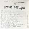 Action poétique n°57, 1er trimestre 1974. . SOMLYO (Gyorgy) - SEGHERS (Pierre) - CRUZ (Liberto) - GARCIA (Alhama) - IZOARD (Jacques) - ROUBAUD ...