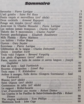 Action poétique n°65, premier trimestre 1976 : Cuisine. . LARTIGUE (Pierre) - SAINT POL ROUX - FOURIER (Charles) - ROUDINESCO (Elisabeth) - VARGAFTIG ...