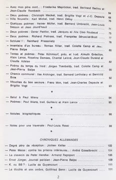 Action poétique n°89-90, Quatrième trimestre 1982 : De l'allemand. . HEINE (Heinrich) - BRECHT (Bertolt) - CELAN (Paul) - ENZENSBERGER (Hans-Magnus) ...