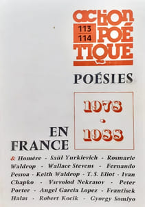 Action poétique n°113-114, automne-hiver 1988 -