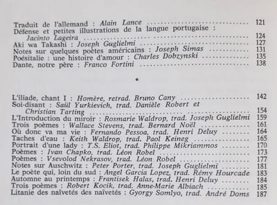 Action poétique n°113-114, automne-hiver 1988 -