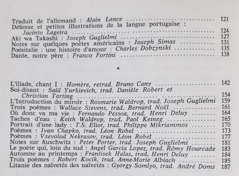 Action poétique n°113-114, automne-hiver 1988 -. HOCQUARD (Emmanuel) - CADIOT (Olivier) - WALDROP (Rosmarie et Keith) - PESSOA (Fernando) - SOMLYO ...