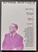 Action poétique n°142/143, printemps-été 1996. par TARKOS (Christophe) - PRIGENT (Christian) - GELMAN (Juan) - NOUGE (Paul) - CANY (Bruno) - MARCH (Auzias) - MOLNAR (Kati) - MONNIER (Pascalle) - BOSQUET (Oscarine) - REGNAUT (Maurice) -  - Image 1