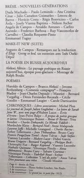 Action poétique n°155, printemps 1999.. CAMPOS (Haroldo de & Augusto de) - ALEKSIC (Branco) - GAUDIN (Cécile) - LAUGIER (Emmanuel) - VARGAFTIG ...