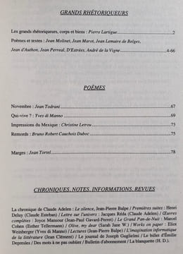 Action poétique n°123, printemps/été 1991.. TORTEL (Jean) - DI MANNO (Yves) - LETROU (Christine) - TODRANI (Jean) - MOLINET (Jean) - MAROT (Jean) - ...