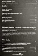 Action poétique n°205, septembre 2011. par TELLERMANN (Esther) - MORIN (Geneviève) - CHAREST (Marie-Josée) - OUELLET (Pierre) - SIROIS (Marie-Pierre) - OTANI-FERRIE (Hélène)- LEMOINE (Bruno) - MORLEY (Hilda) - TAHHAN (Samir) -  - Image 2