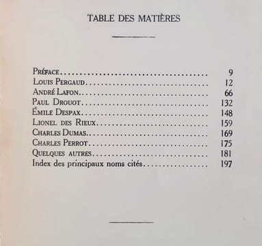 La commémoration des morts (Les destinées mauvaises) : Louis Pergaud, André Lafon, Paul Drouot, Emile Despax, Lionel des Rieux, Charles Dumas, Charles ...
