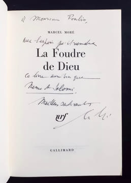La Foudre de dieu. . MORE (Marcel) -