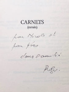 Carnets (extraits) -