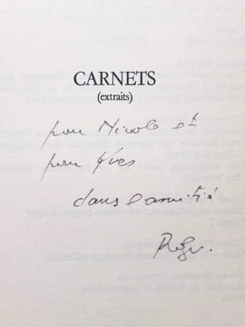 Carnets (extraits) -. LAPORTE (Roger) -