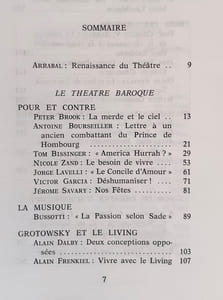 Le théâtre 1968-1. Cahiers dirigés par Arrabal.