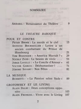 Le théâtre 1968-1. Cahiers dirigés par Arrabal.. ARRABAL (Fernando) - BROOK (Peter) - MNOUCHKINE (Ariane) - BOURSEILLER (Antoine) - CAGE (John) ...