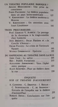 Le théâtre 1968-1. Cahiers dirigés par Arrabal.. ARRABAL (Fernando) - BROOK (Peter) - MNOUCHKINE (Ariane) - BOURSEILLER (Antoine) - CAGE (John) ...