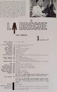 La Brèche. Action surréaliste. N°3, septembre 1962.