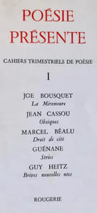 Poésie présente. Cahiers trimestriels de poésie. N°I, mai 1971.