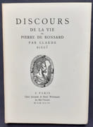 Discours de la vie de Pierre de Ronsard. par BINET (Claude) - (Pierre de Ronsard) - - Image 1