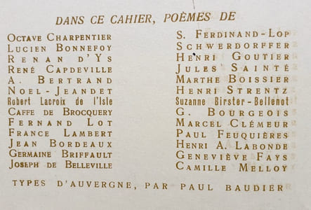 Poésie - Cahiers mensuels illustrés - Septembre 1932 -