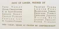 Poésie - Cahiers mensuels illustrés - Mai 1933 -. TZARA (Tristan) - VARLET (Théo) - GODOY (Armand) - PLISNIER (Charles) - LOT (Fernand) - ISRAEL ...