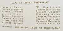Poésie - Cahiers mensuels illustrés - Juillet 1933 -. SANDY (Isabelle) - NOEL (Marie) - COOLS (Denise) - HELIODORE (Alice) - CHARDON (Claude) - AYMOS ...