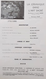 Les Arts du Feu : céramique, verrerie, vitraux, émaux. N°9, mars 1939.
