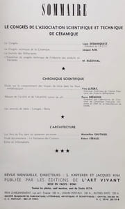 Les Arts du Feu : céramique, verrerie, vitraux, émaux. N°12, juin 1939.