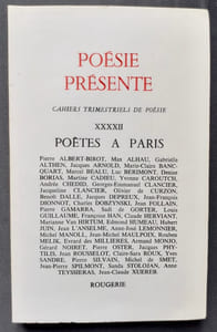 Poésie présente. Cahiers trimestriels de poésie. N°XXXXII, mars 1982. Numéro spécial consacré aux poètes à Paris.