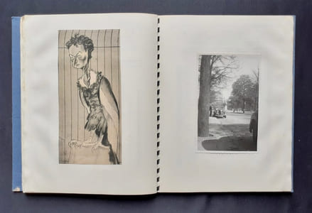 Album de photos, cartes, dessins, coupures de presse par un amateur -