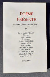 Poésie présente. Cahiers trimestriels de poésie. N°51, mars 1984.