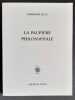 La paupière philosophale.. LUCA (Ghérasim) -
