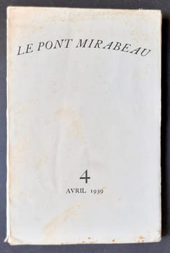Le Pont Mirabeau : n° 4, avril 1939. . MANOLL (Michel) - SAINT-POL-ROUX - PETITBON (Pierre) - BLIN (Georges) - CHARPENTIER (Henry) - CASTAY (Marcel) - ...