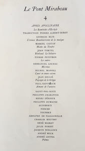 Le Pont Mirabeau : n° 4, avril 1939.
